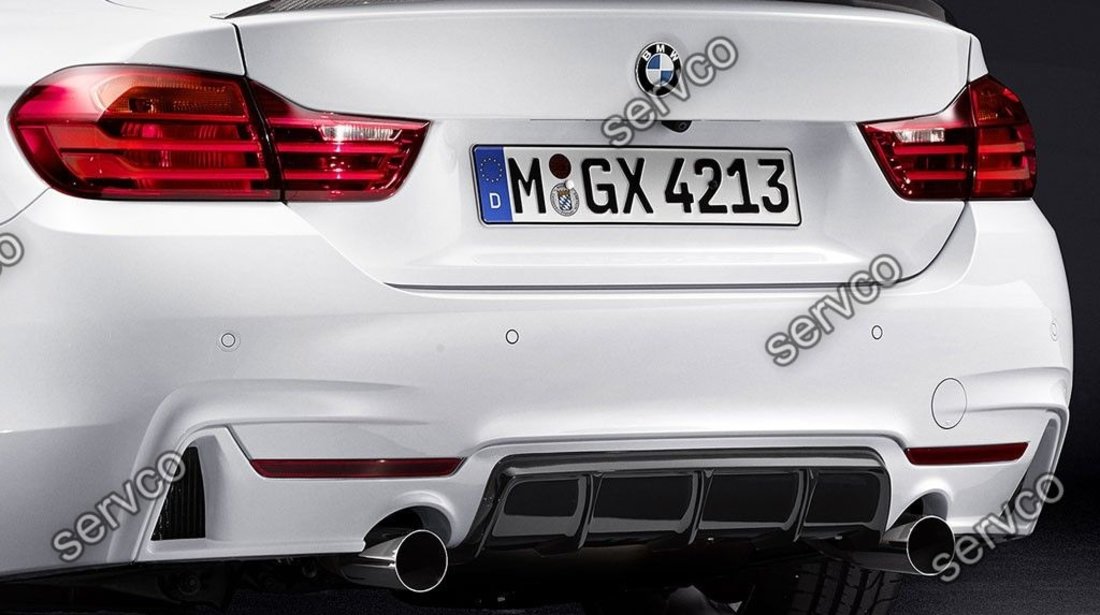 Prelungire difuzor spoiler evacuare bara spate BMW F32 Seria 4 435 430 M performance ver2