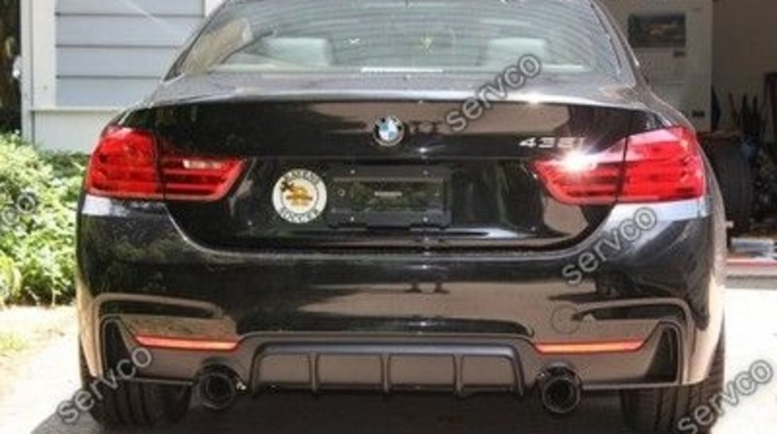 Prelungire difuzor spoiler evacuare bara spate BMW F32 Seria 4 435 430 M performance ver2