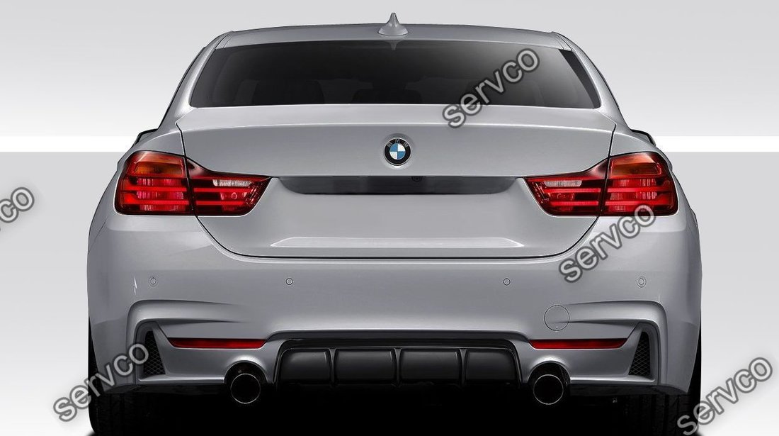 Prelungire difuzor spoiler evacuare bara spate BMW F32 Seria 4 435 430 M performance ver2