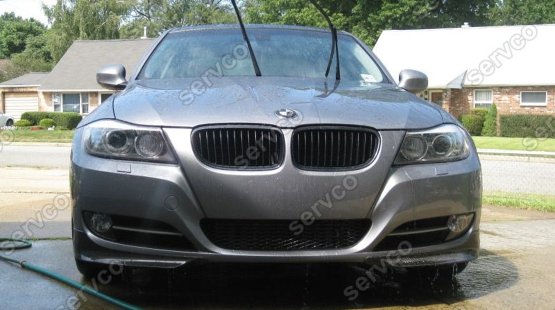 Prelungire difuzor spoiler splittere bara fata BMW E90 E91 M pachet LCI 2009 2010 2011 2012