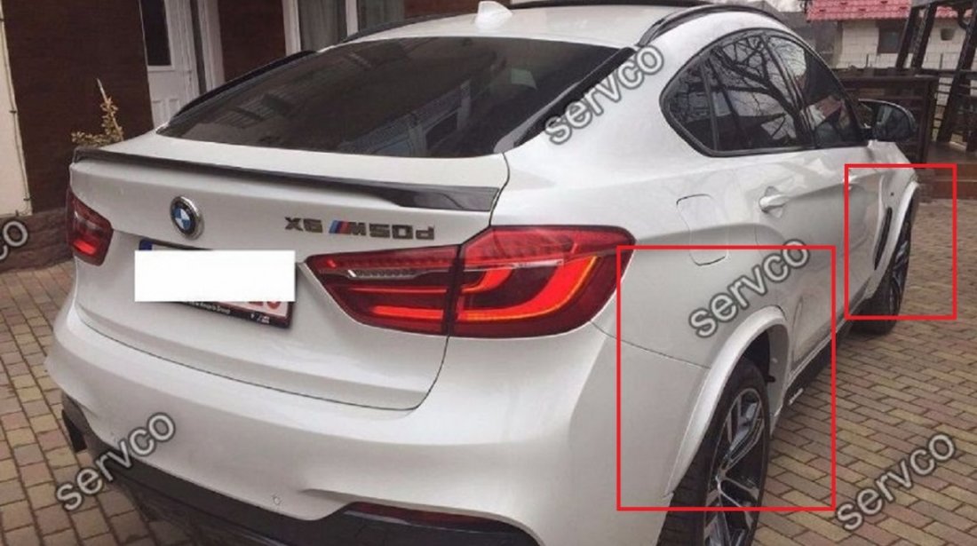Prelungire difuzor sport bara spate BMW X6 F16 M50D 2014-2018 v1