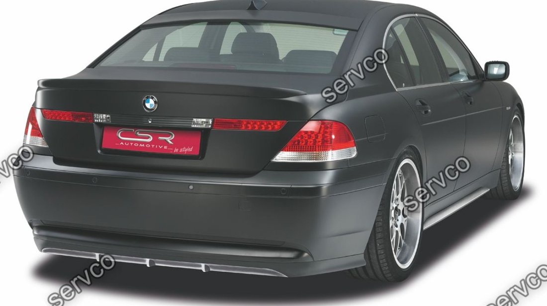 Prelungire difuzor tuning sport bara spate BMW Seria 7 E65 E66 HA041 2001-2005 v1