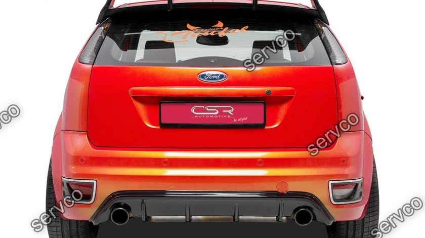 Prelungire difuzor tuning sport bara spate Ford Focus 2 ST CSR HA170-C Carbon Look 2005-2007 v4