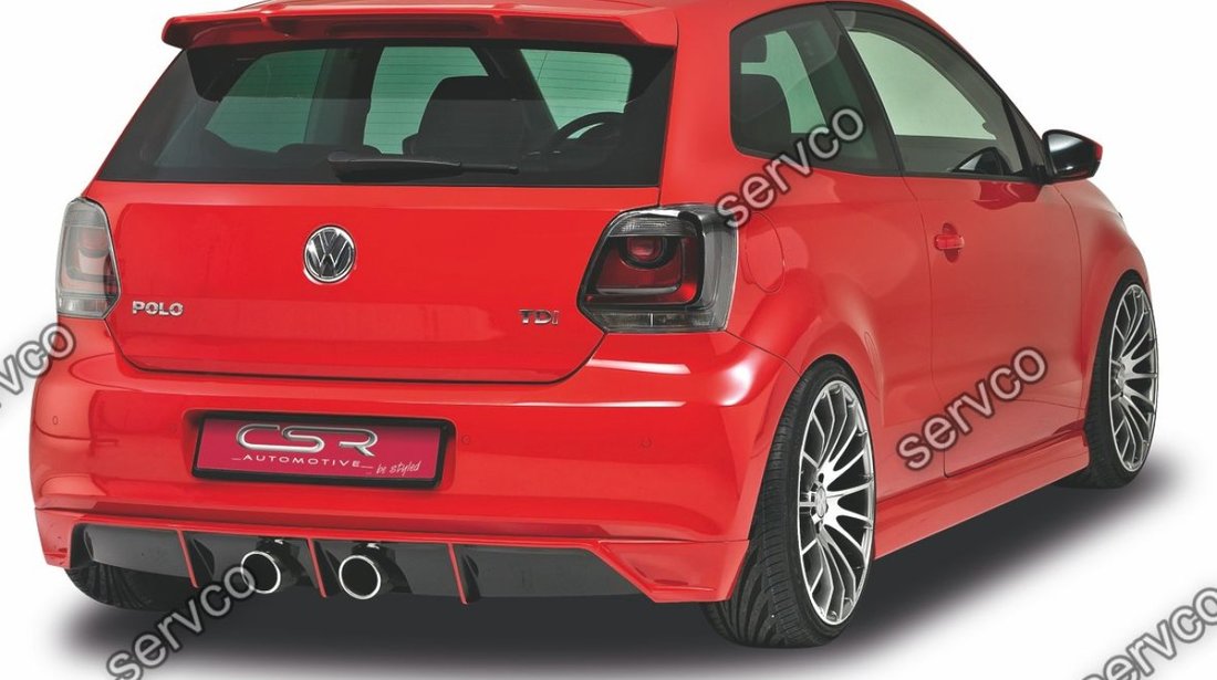 Prelungire difuzor tuning sport bara spate Volkswagen Polo 6R HA035B 2009-2014 v2