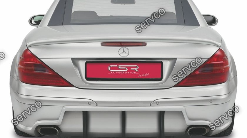 Prelungire difuzor tuning sport bara spate Mercedes Benz SL Class R230 HA104 2001-2008 v1