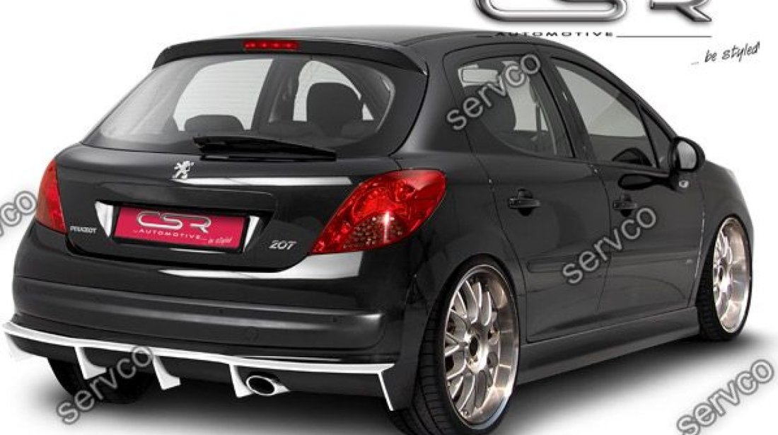 Prelungire difuzor tuning sport bara spate Peugeot 207 HA106 2006-2012 v1