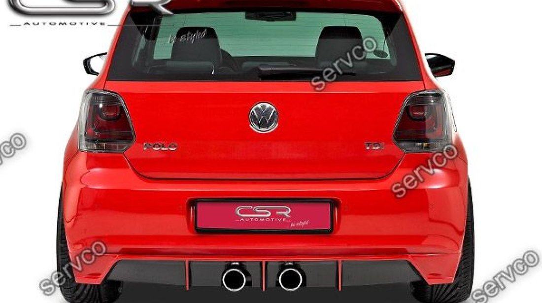 Prelungire difuzor tuning sport bara spate Volkswagen Polo 6R HA035B 2009-2014 v2