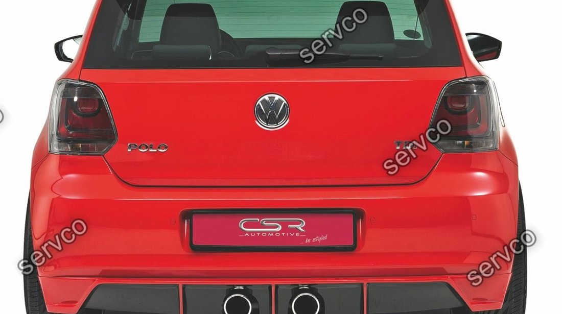 Prelungire difuzor tuning sport bara spate Volkswagen Polo 6R HA035B 2009-2014 v2