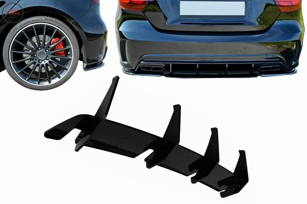 Prelungire Extensie Difuzor Bara Spate Mercedes A-Class W17 A45 Hatchback (2015-20