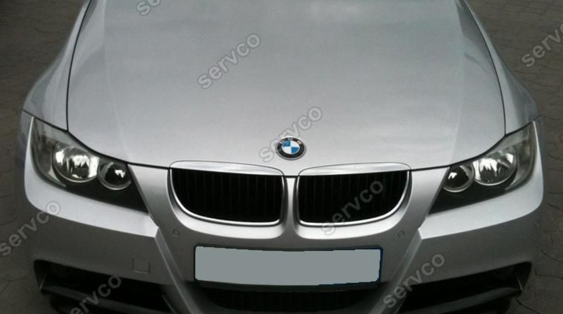 Prelungire extensie lip buza bara fata BMW E90 pt bara pachet M tech 2005-2009 v3