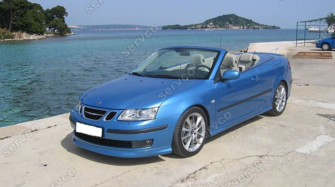 Prelungire extensie lip buza tunig sport bara fata Saab 9-3 Aero 2002-2007 v1