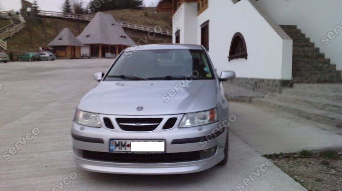 Prelungire extensie lip buza tunig sport bara fata Saab 9-3 Aero 2002-2007 v1