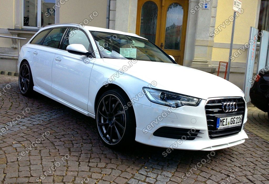 Prelungire extensie spoiler bara fata Audi A6 4G C7 2011 2012 2013 2014 ABT Sline S6