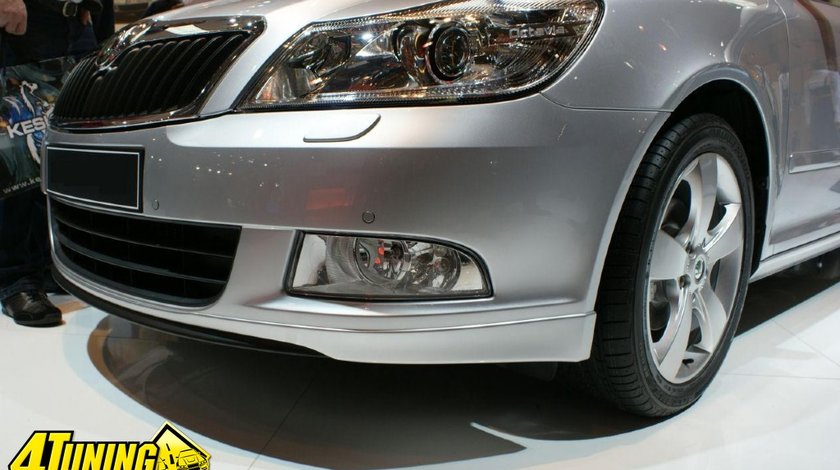 Prelungire extensie spoiler bara fata Skoda Octavia 2 Facelift 2009-