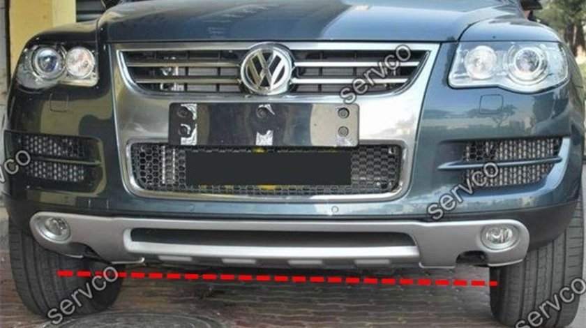 Prelungire Facelift lip buza tuning sport bara fata VW Touareg King Kong R50 Rline 7L 2006-2010 v1