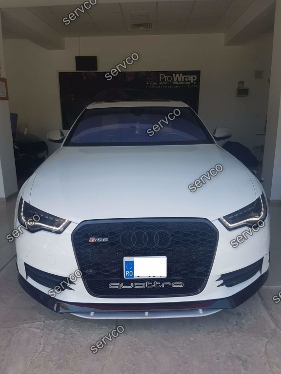 Prelungire fusta bara fata Audi A6 4G C7 2011 2012 2013 2014 ABT Sline S6 Rs6 ver1