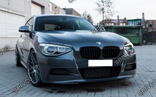 Prelungire fusta lip bara fata BMW F20 F21 Mtech doar pt bara Mpachet 2012-2015 v4