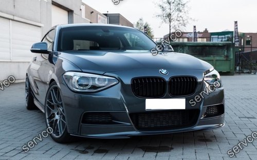 Prelungire fusta lip bara fata BMW F20 F21 Mtech doar pt bara Mpachet 2012-2015 v4
