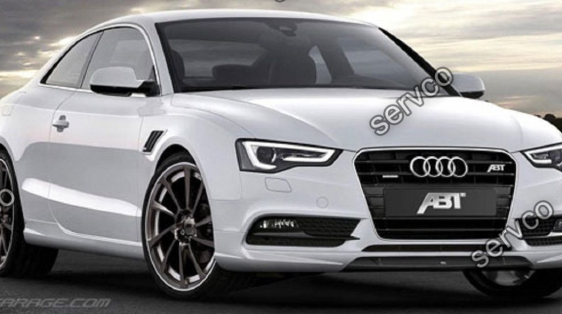 Prelungire fusta lip tuning sport bara fata Audi A5 Facelift Coupe Cabrio 2012-2015 v1