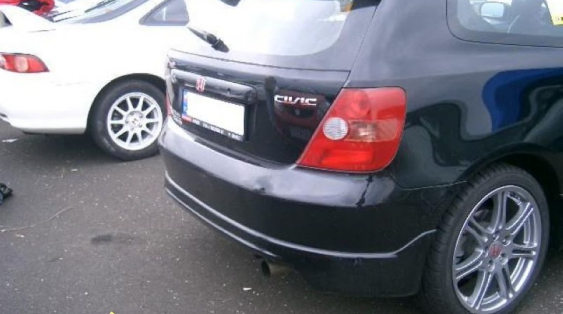 Prelungire fusta spoiler adaos bara spate Honda Civic 2001 2004 3 usi