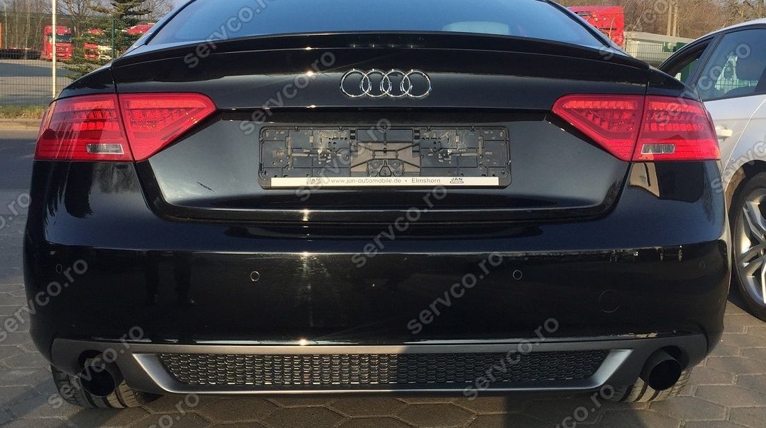 Prelungire fusta spoiler adaos evacuare bara spate Audi A5 Sportback Facelit