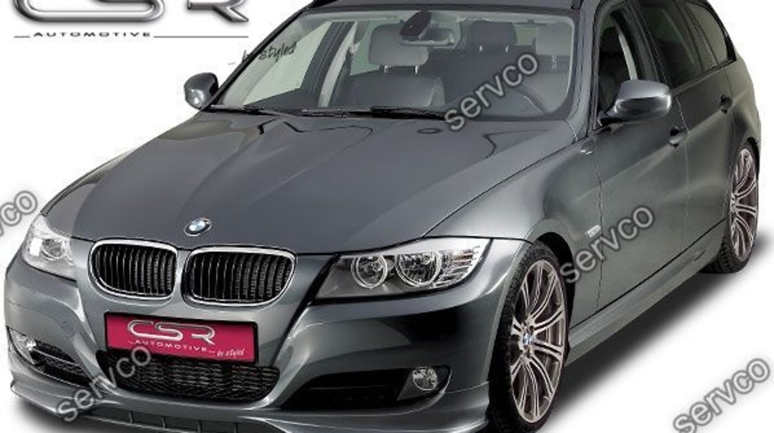 Prelungire fusta spoiler bara fata BMW E90 E91 2009-2012 LCI facelift FA117 CSR ver9