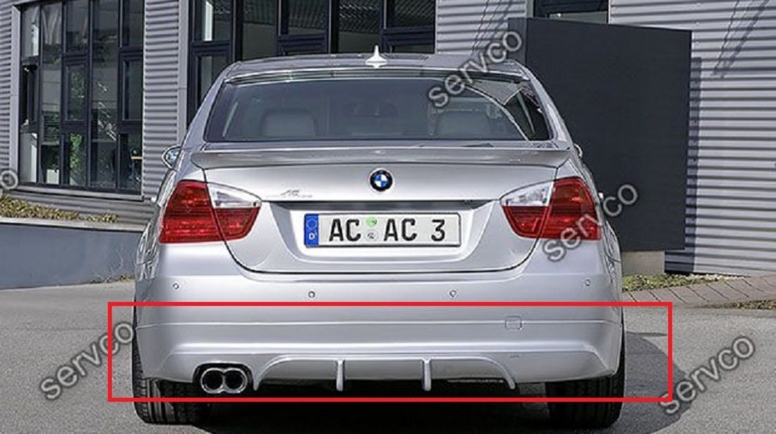 Prelungire fusta spoiler tuning sport bara spate BMW E90 ACS AC SCHNITZER 2005-2008 ver3