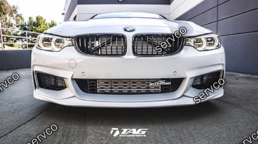 Prelungire lip bara fata BMW Seria 4 F32 F33 F36 ACS AC SCHNITZER M pack Aero sport M4 tech ver3
