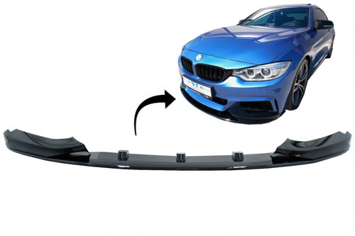 Prelungire Lip Bara Fata Compatibil Cu Bmw Seria 4 F32 F33 F36 2013-2019 M Design Negru Lucios FBSBM...