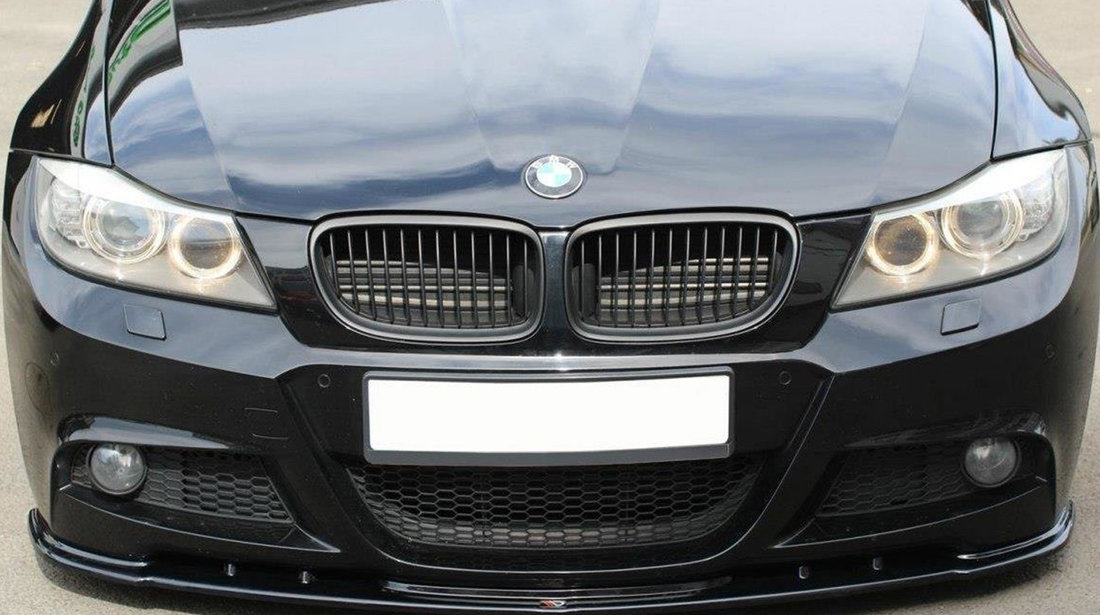 Prelungire lip Bara fata compatibila BMW E90/ E91 (08-12) Facelift Maxton Design