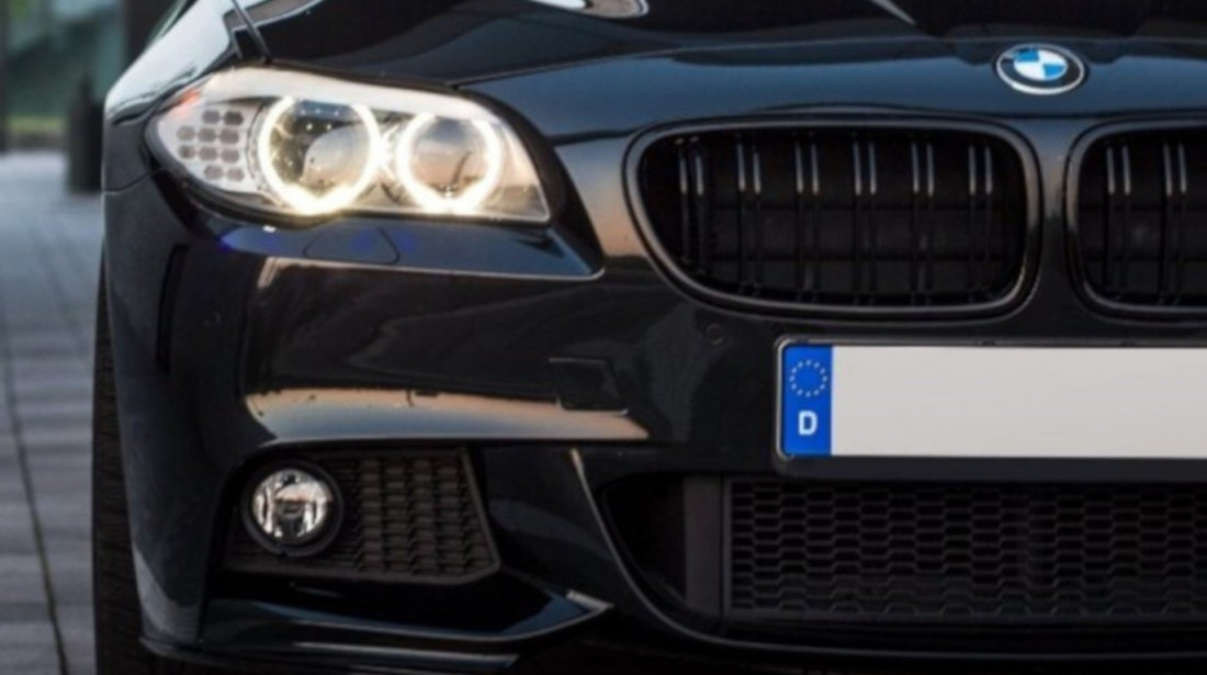 Prelungire Lip Bara Fata Spoiler Sport-Performance Black Matt pentru BMW 5 Series F10 F11 cu M-Package 1469