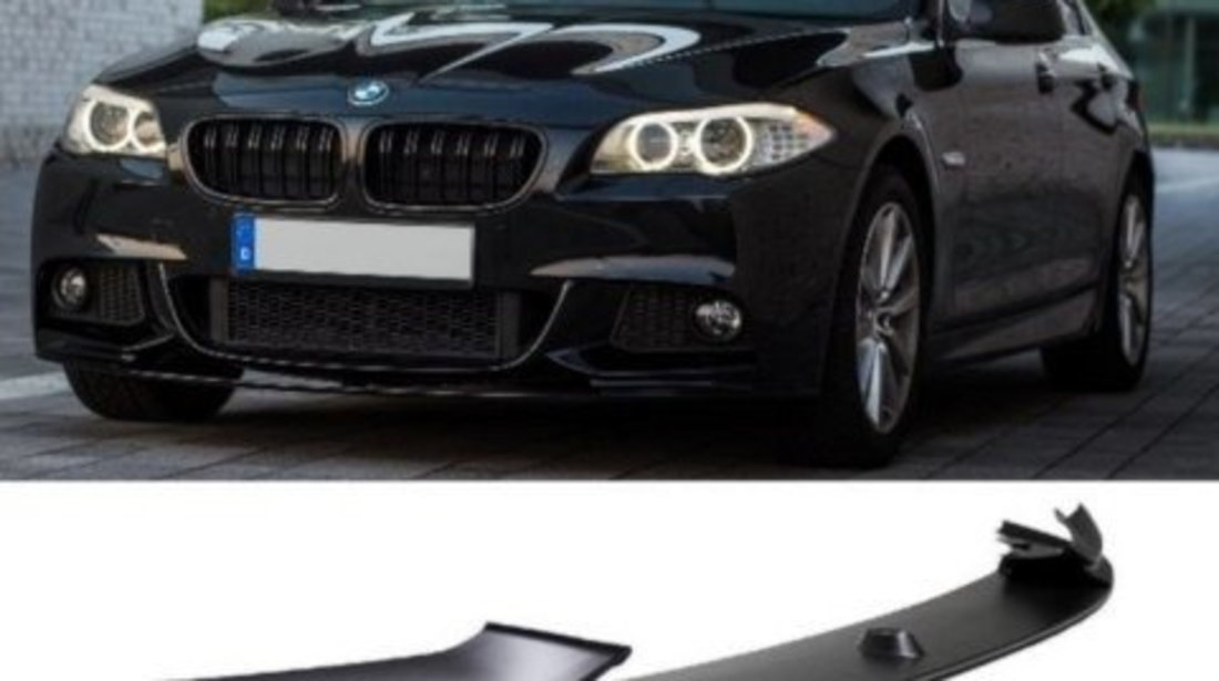 Prelungire Lip Bara Fata Spoiler Sport-Performance Black Matt pentru BMW 5 Series F10 F11 cu M-Package 1469