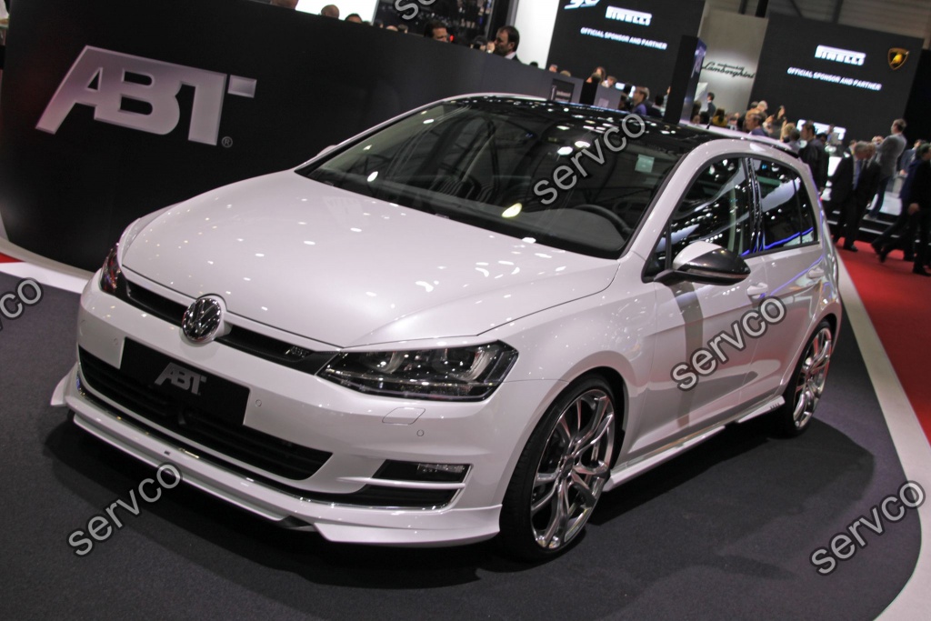 Prelungire lip buza ABT tuning sport bara fata VW Golf 7 Mk7 2012-2016 v2
