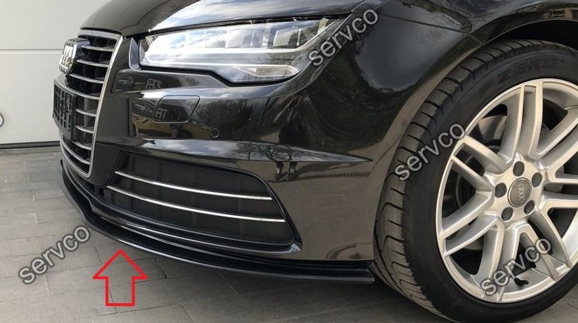 Prelungire lip buza bara fata Audi A7 4G8 Facelift 2014-2017 v1