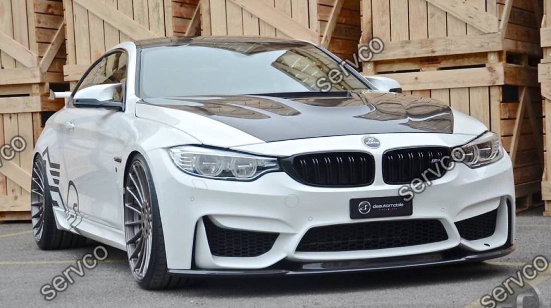 Prelungire lip buza bara fata BMW M4 F82 F83 GTS CS doar pt bara M4 2014-2019 v1