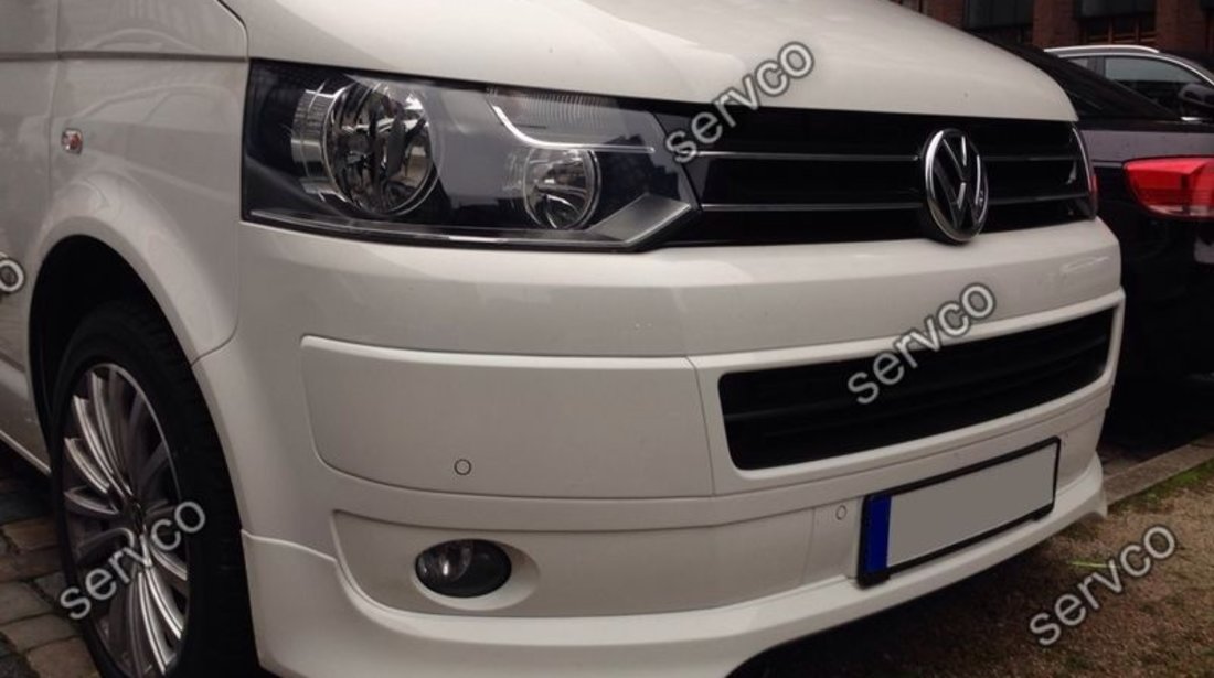 Prelungire lip buza Facelift tuning sport bara fata VW T5 Transporter Sportline 2010-2015 v1