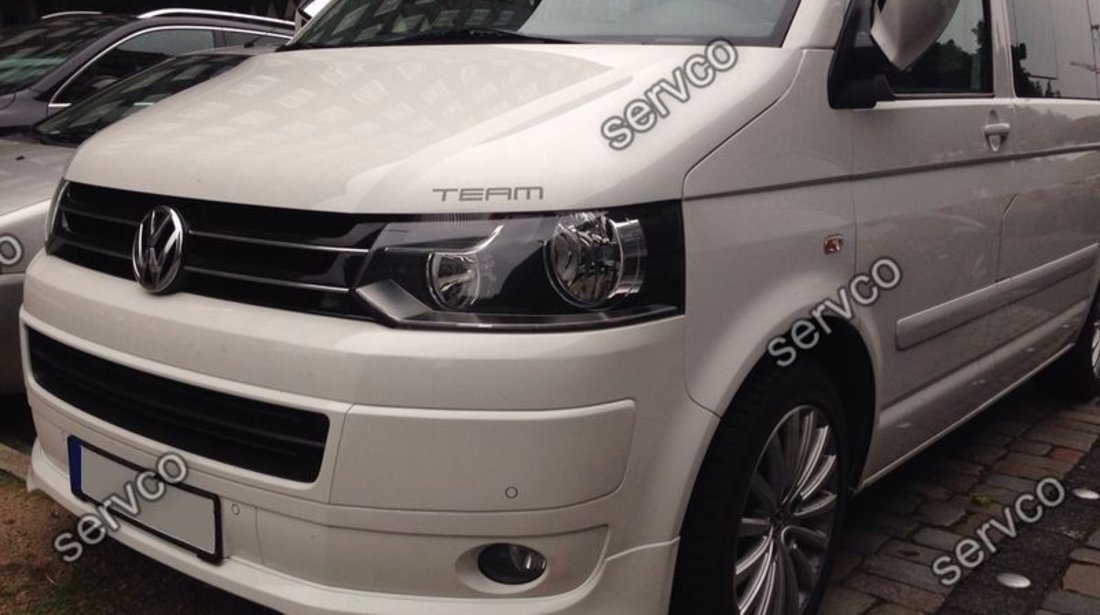 Prelungire lip buza Facelift tuning sport bara fata VW T5 Transporter Sportline 2010-2015 v1