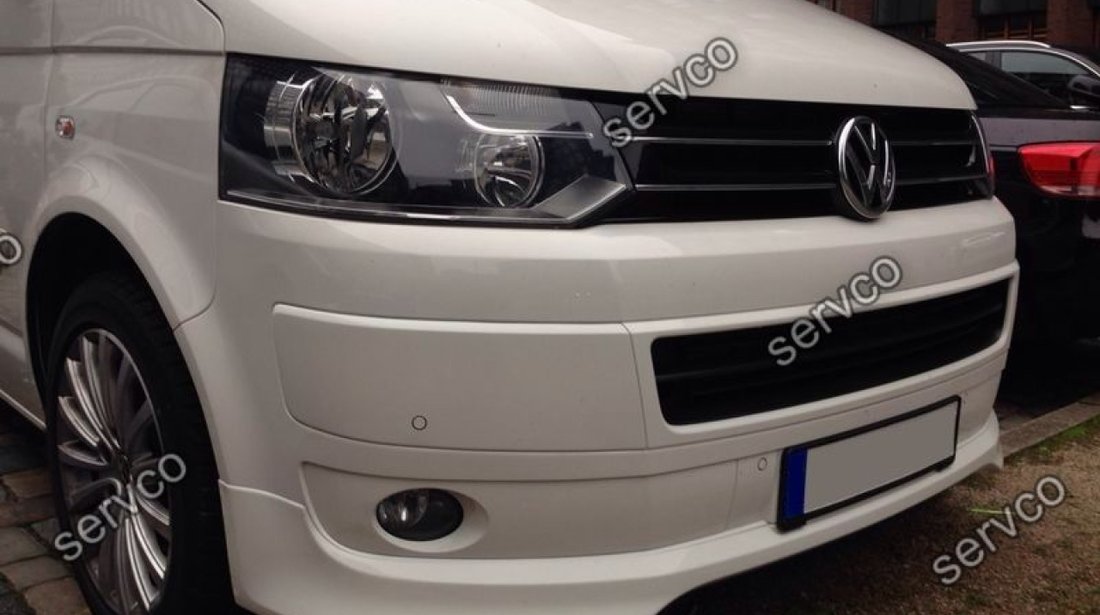 Prelungire lip buza Facelift tuning sport bara fata VW T5 Transporter Sportline 2010-2015 v1