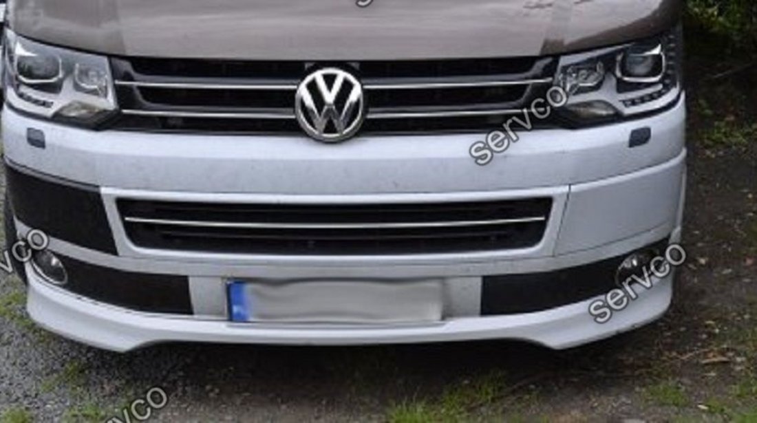 Prelungire lip buza Facelift tuning sport bara fata VW T5 Transporter Sportline 2010-2015 v1