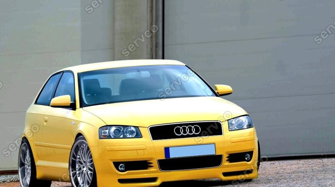 Prelungire lip buza fusta bara fata Audi A3 8P Coupe Votex 2003-2005 v1