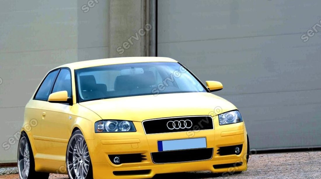 Prelungire lip buza fusta bara fata Audi A3 8P Coupe Votex 2003-2005 v1