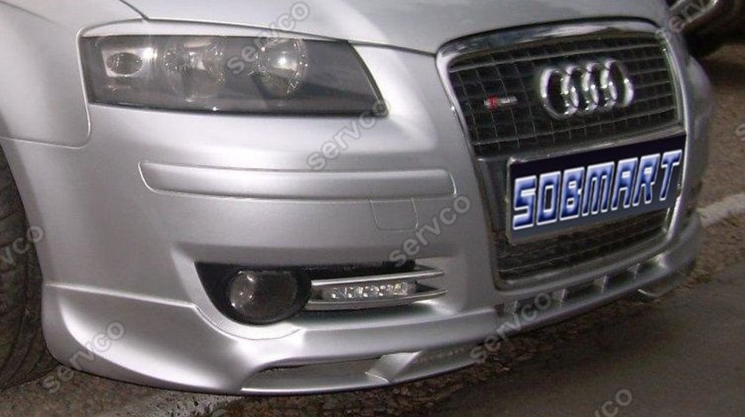 Prelungire lip buza fusta bara fata Audi A3 8P Coupe S3 S line 2003-2008 v3