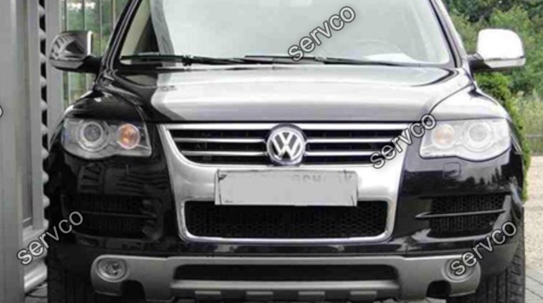 Prelungire lip buza King Kong spoiler bara fata VW Touareg R50 Rline 2002-2006 v1