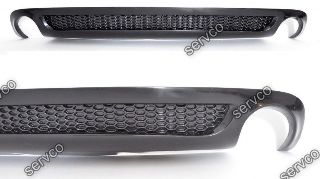 Prelungire lip buza Sline tuning sport bara spate Audi A6 C6 S6 Rs6 Sedan Limuzina 2004-2008 v3