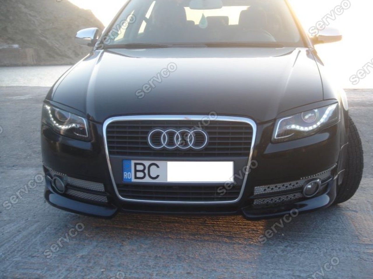 Prelungire lip buza spoiler bara fata Audi A4 B7 8E 8H S4 Rs4 Sline 2005-2007 v1