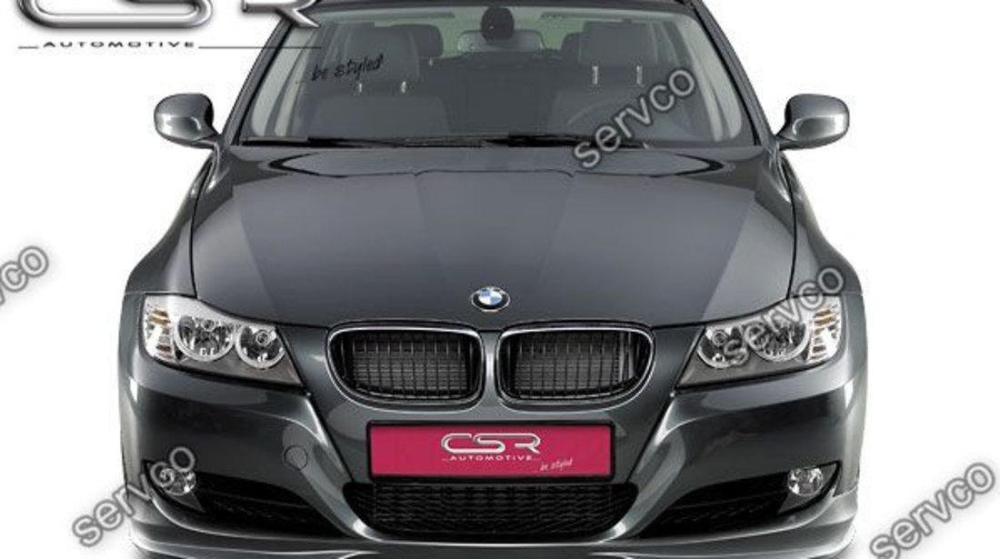 Prelungire lip buza spoiler bara fata BMW E90 E91 LCI facelift FA117 CSR 2009-2012 v9