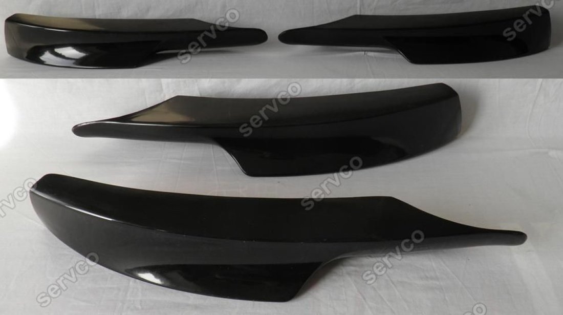 Prelungire lip buza spoiler bara fata BMW E90 E91 LCI pt bara pachet M tech Aerodynamic 2009-2012 v4