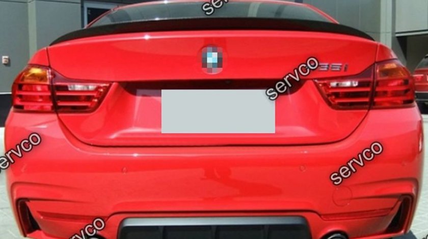 Prelungire lip buza spoiler evcuare bara spate BMW F32 Seria 4 435 430 M performance v2