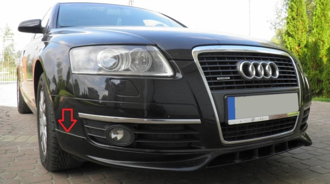 Prelungire lip buza spoiler tuning sport bara fata Audi A6 C6 4F S line S6 RS6 2004-2008 v1