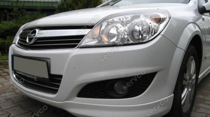 Prelungire lip buza spoiler tuning sport bara fata Opel Astra Facelift H Opc Line 2007-2009 v1